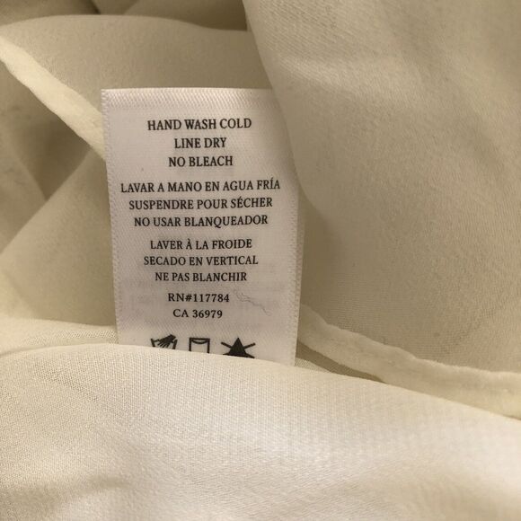 Rails NWT Frida Ivory Speckled Dot Drawstring Waist Flowy Ruffle Hem Midi Dress - Picture 15 of 16